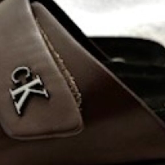 Calvin Klein slip on dark brown sandals with velcro closure NWT Men's Size 12 - Picture 9 of 9